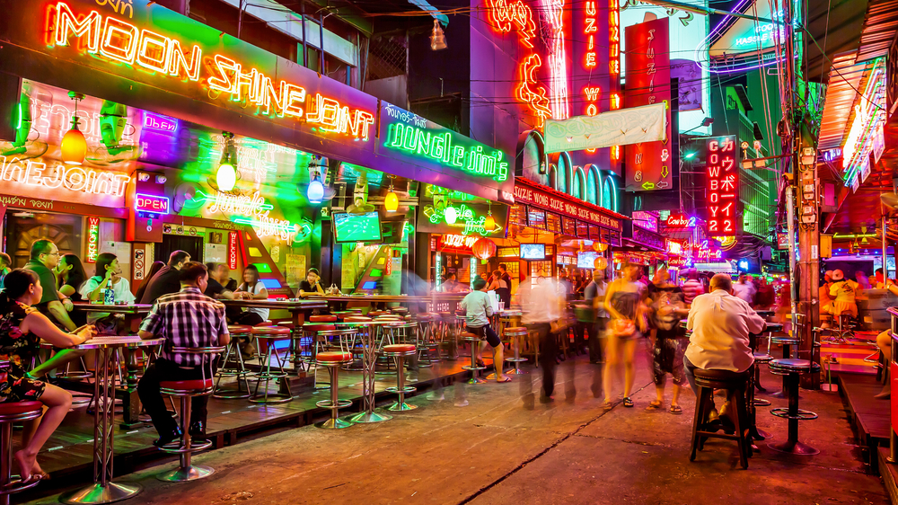 Čtvrť červených luceren v Bangkoku